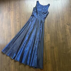 Vintage 90s Blue Floral Formal Ball Gown Prom Dress Scott McClintock Gunne Sax 4